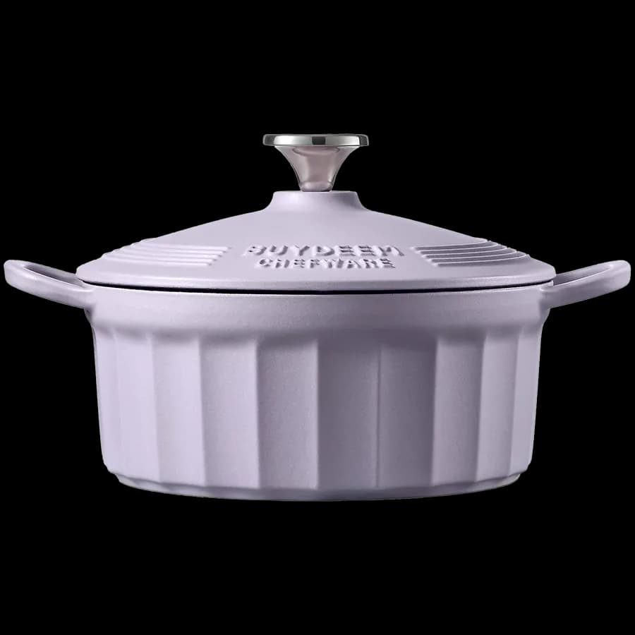 Buydeem Emaliowane naczynie żeliwne 2,9L, CP521, Petal Purple