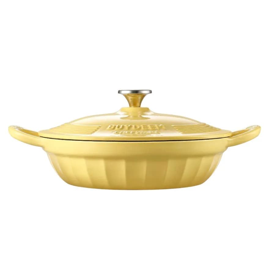 Buydeem Emaliowane naczynie żeliwne 3,3L, CP581, Mellow Yellow, zdjęcie 1 z 3