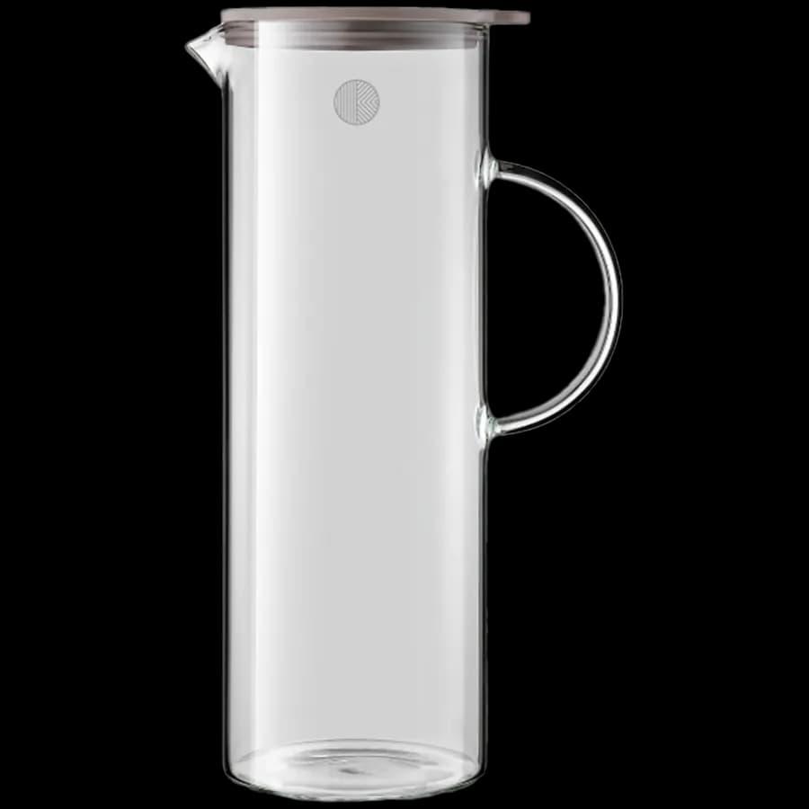 Buydeem Szklany Dzbanek z silikonową pokrywką 1200ml, CD2003, zdjęcie 1 z 4