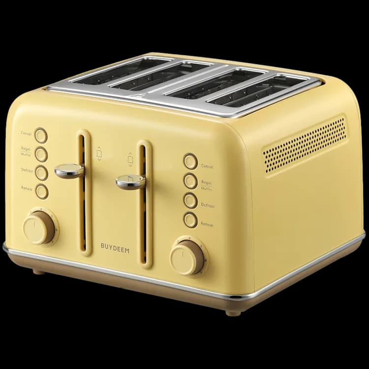 Buydeem Toster na 4 kromki, DT640E, Mellow Yellow, EU, zdjęcie 1 z 6