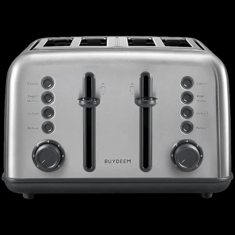 Buydeem Toster na 4 kromki, DT640E, Stainless Stell, EU, zdjęcie 1 z 5