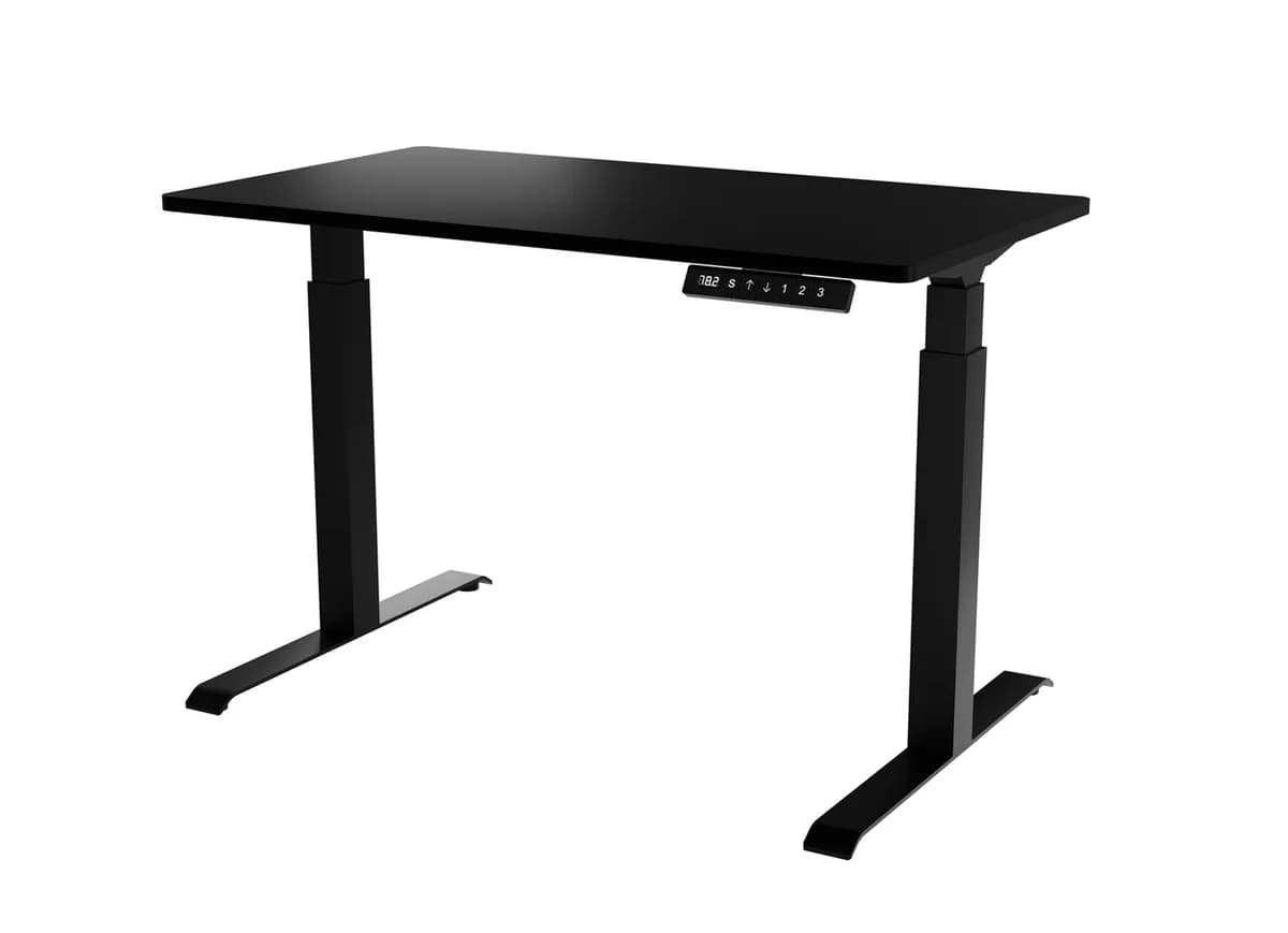 Cama Meble Biurko z elektryczną regulacją wysokości MOON 121x67x72-120 czarny, zdjęcie 1 z 3