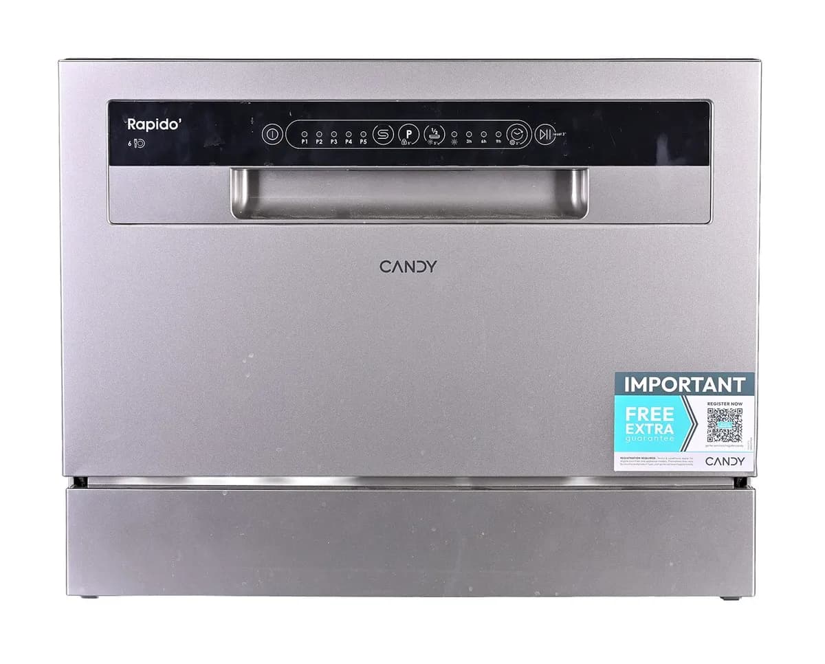 Candy Zmywarka wolnostojąca 60 cm CP 6E51LS | klasa E | 6 kpl | 5 programów | AquaStop (OUTLET), zdjęcie 1 z 12