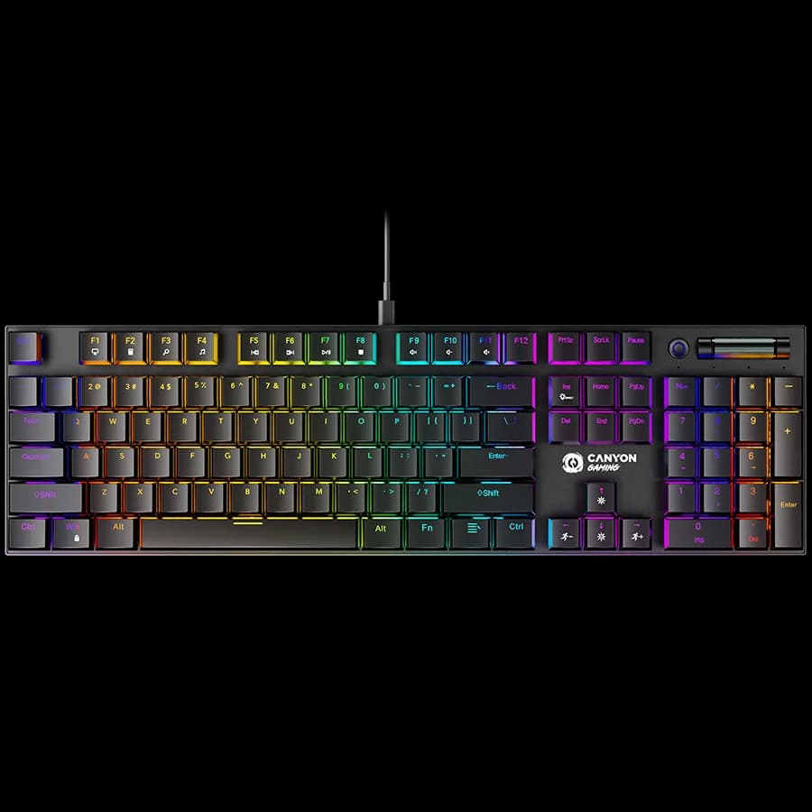 Canyon Klawiatura gamingowa Cometstrike GK-55 Przewodowa Czarna, zdjęcie 1 z 5