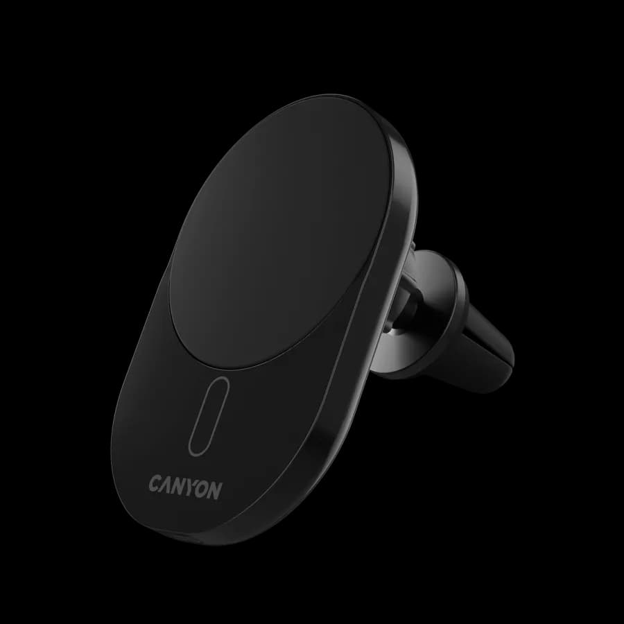 Canyon Ładowarka samoch. OnGrip 105 15W Qi2 Magnetyczna Czarna, zdjęcie 1 z 11