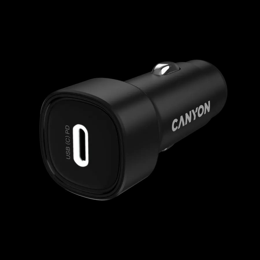 Canyon Ładowarka samochodowa OnDrive 30 PD 30W USB-C czarna, zdjęcie 1 z 6