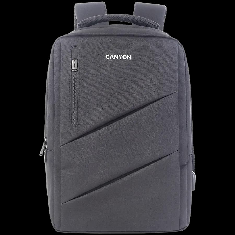 Canyon Plecak na laptopa BPE-5 Miejski USB 15.6'' Szary, zdjęcie 1 z 3