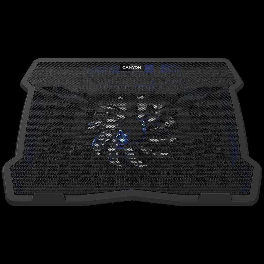Canyon Podstawka chłodząca NS02 Wentylator 2USB LED Czarna, zdjęcie 1 z 4