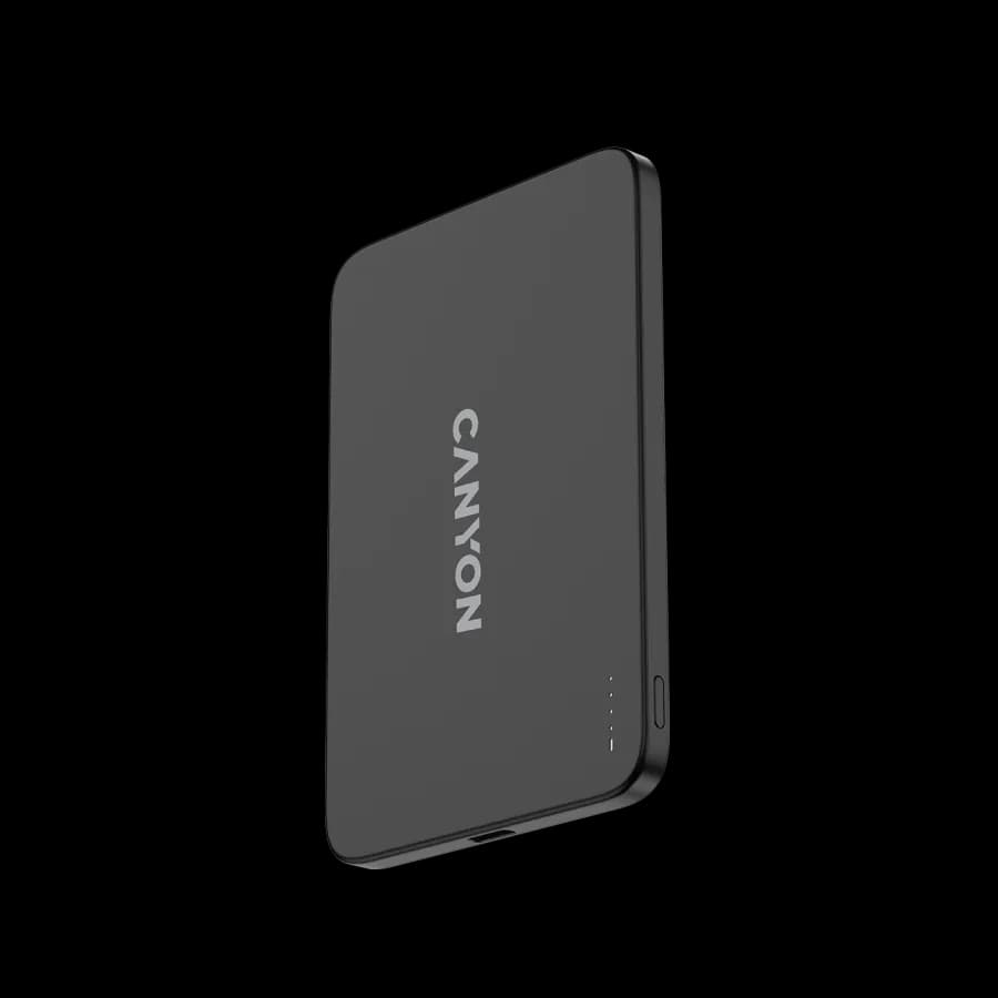 Canyon Powerbank magnetyczny 3000 mAh OnPower 503 Air USB-C ciemnoszary, zdjęcie 1 z 5