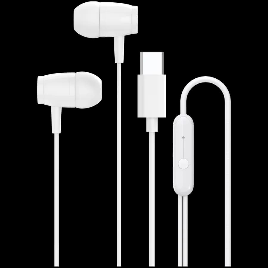 Canyon Słuchawki dokanałowe SEP-5 Przewód USB-C Białe