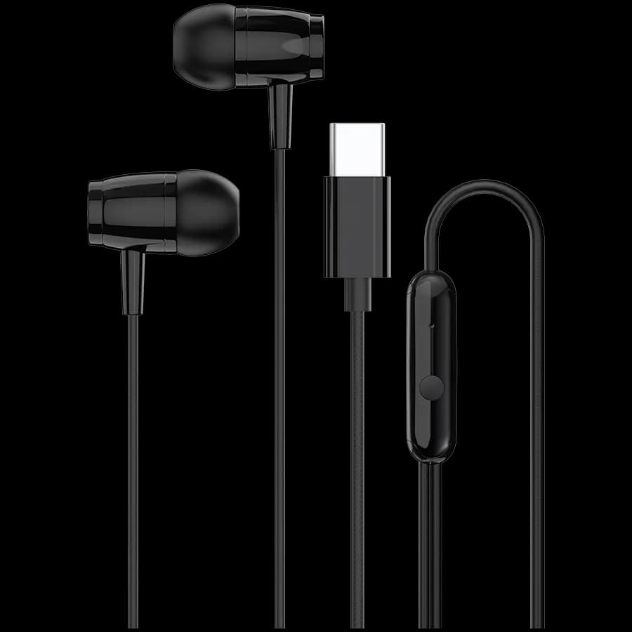 Canyon Słuchawki dokanałowe SEP-5 Przewód USB-C Czarne