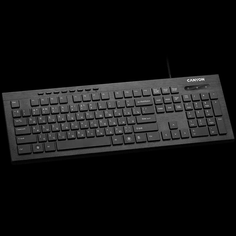 Canyon Ultra slim keyboard with side LED lights (CNS-HKB2), zdjęcie 1 z 2