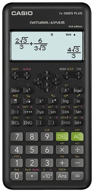 Casio KALKULATOR NAUKOWY FX-350ESPLUS-2 CZARNY, 12 CYFROWY WYŚWIETLACZ