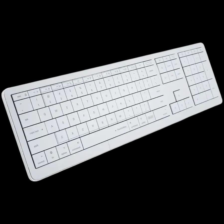 Clevetura CLVX 1 Klawiatura bezprzewodowa, dotykowa, RGB, układ Mac, MacBook, iMac, iPad, Apple TV, zdjęcie 1 z 2