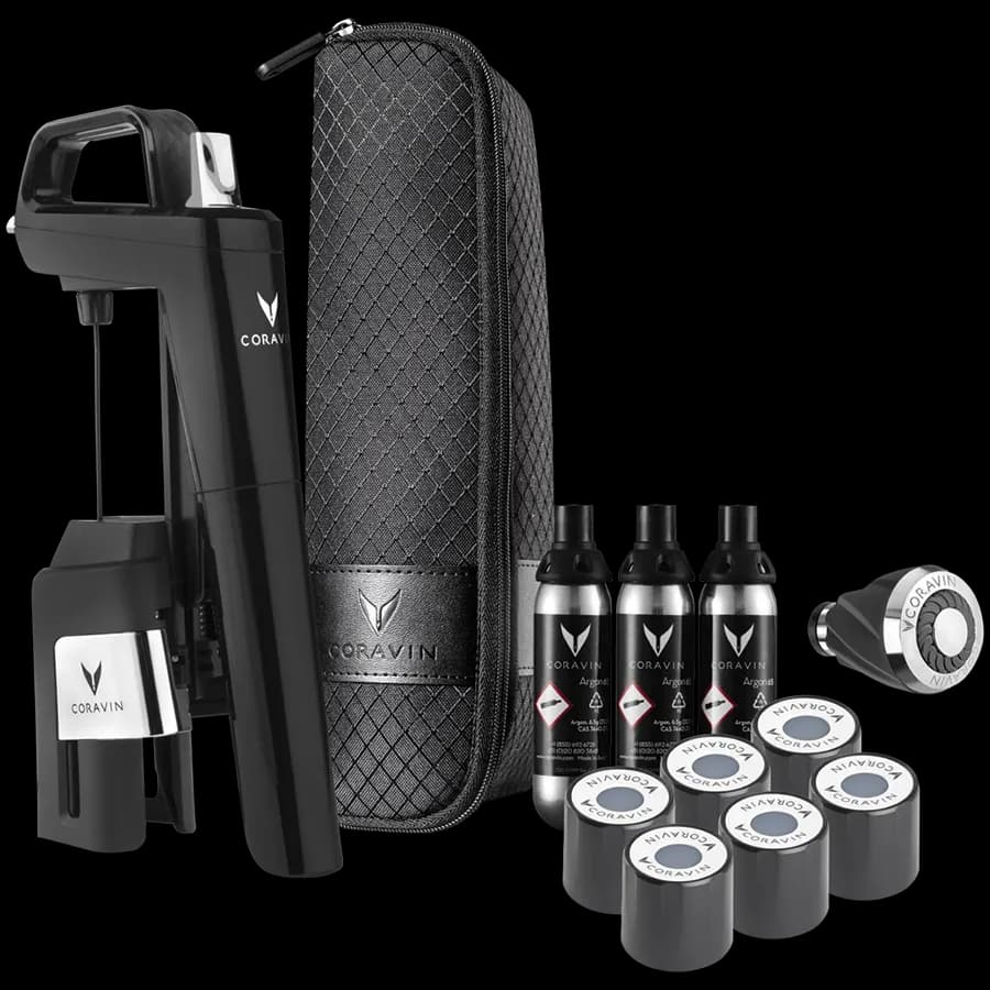 Coravin Timeless Six Plus, System do przechowywania wina, Czarny