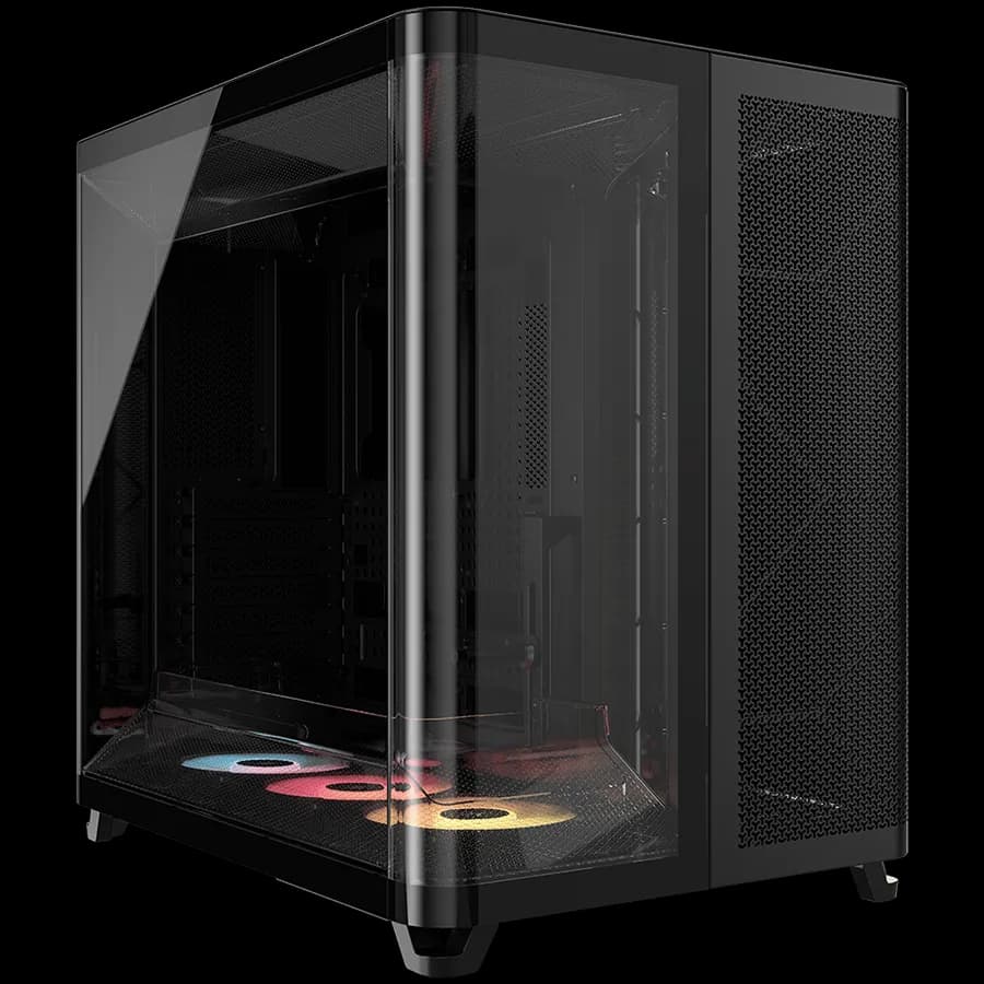 Corsair AIR 5400 RS-R ARGB Tempered Glass Mid-Tower, Black