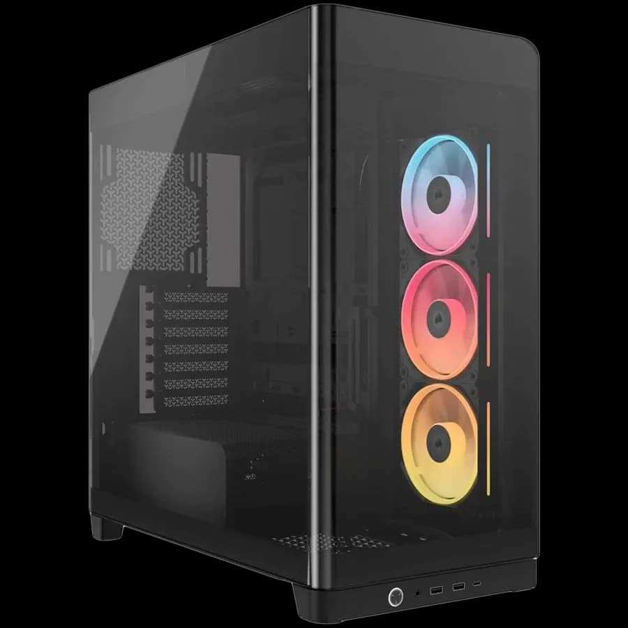 Corsair FRAME 4500X LX-R RGB Tempered Glass Mid-Tower, Black, zdjęcie 1 z 5