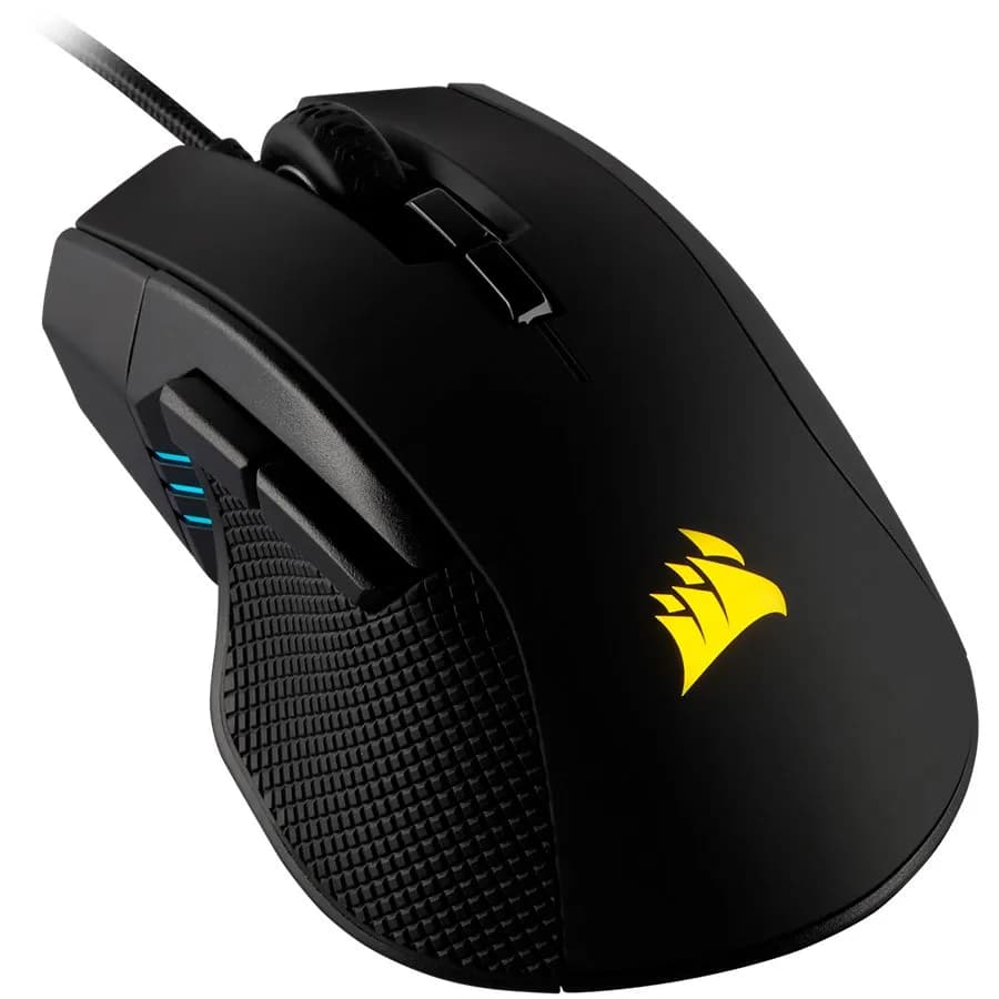 Corsair IRONCLAW RGB, FPS/MOBA, Black, Backlit RGB LED, 18000 DPI, Optical, zdjęcie 1 z 4