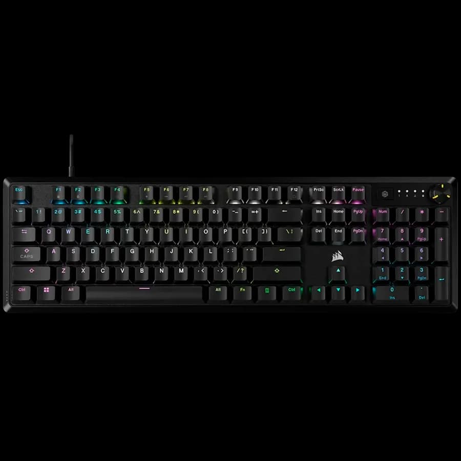 Corsair K70 CORE RGB Mechanical Black, Backlit RGB LED, MLX Red linear switches, zdjęcie 1 z 3