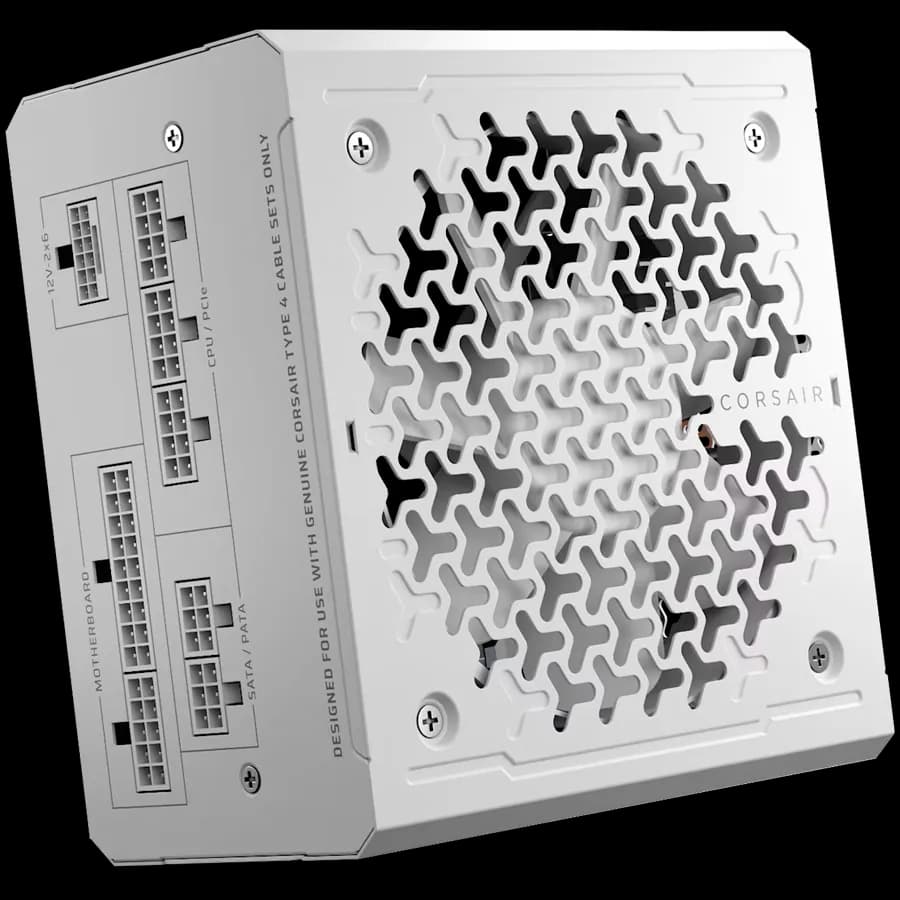 Corsair RM1000e White, 1000 Watt, Cybenetics Gold Certified, Fully Modular, zdjęcie 1 z 4