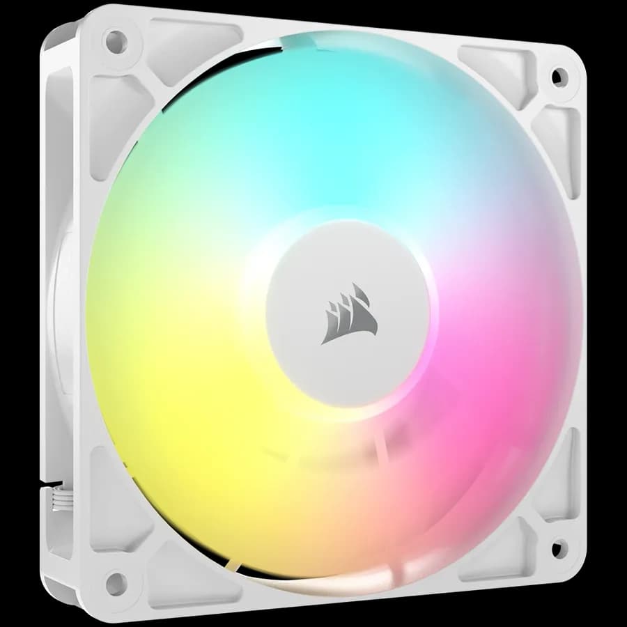 Corsair RS120 ARGB White, 120mm ARGB Fan, Single Pack