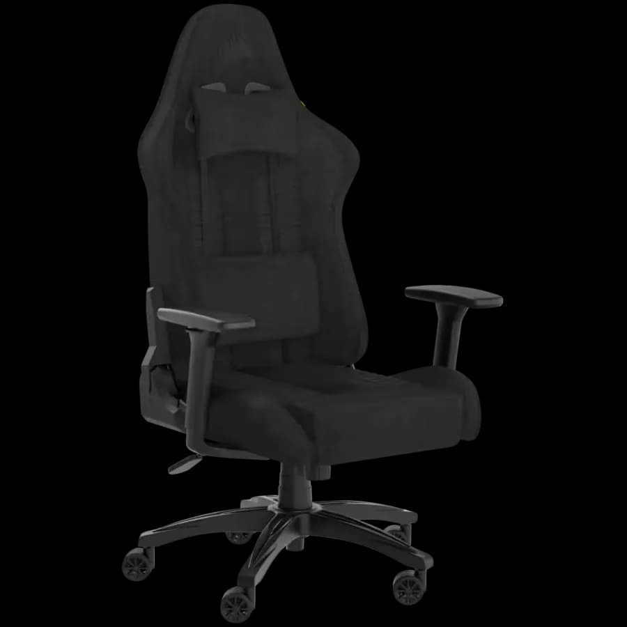 Corsair TC100 RELAXED Gaming Chair, Fabric - Black
