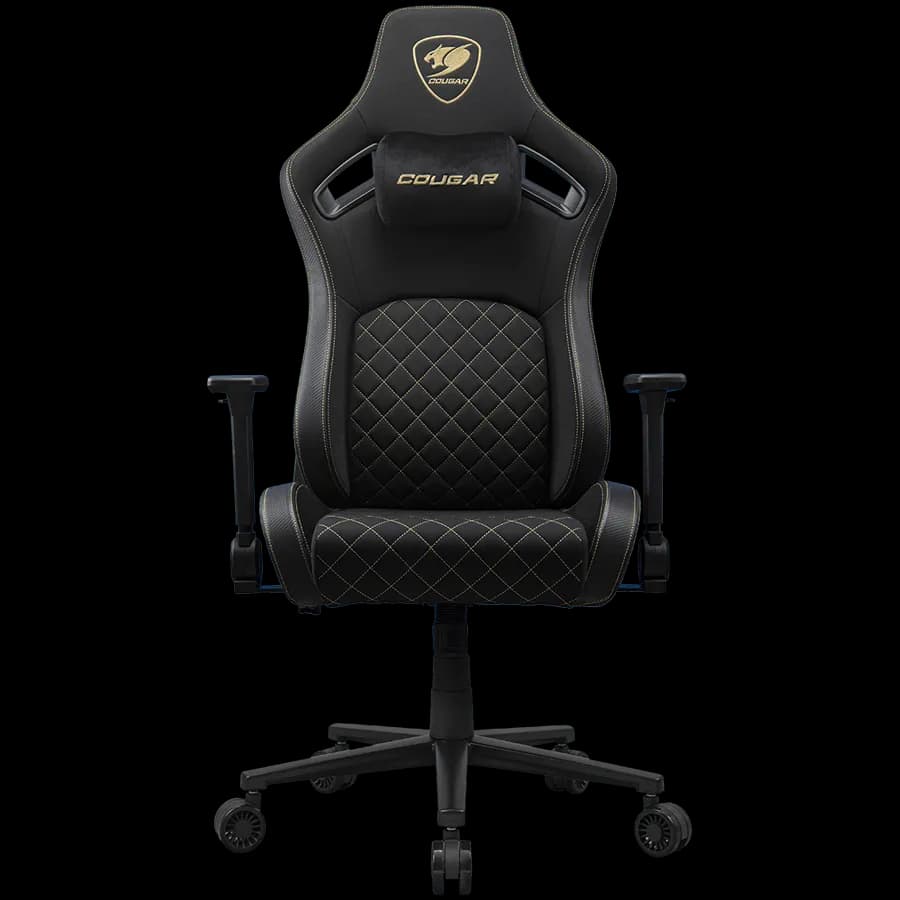 Cougar Fotel Gamingowy Defensor Gold F, Czarno-Złoty, zdjęcie 1 z 6