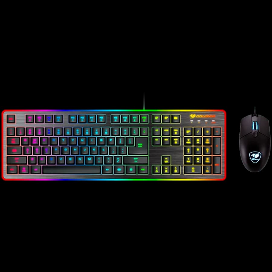 Cougar Klawiatura Gamingowa Deathfire EX z Myszą, LED, USB, Czarna, zdjęcie 1 z 4