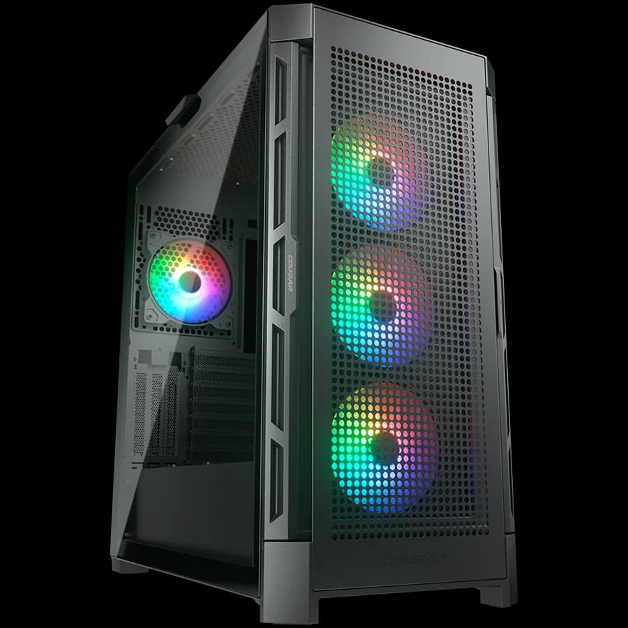 Cougar Obudowa Duoface Pro RGB, Midi Tower, Czarna, zdjęcie 1 z 6