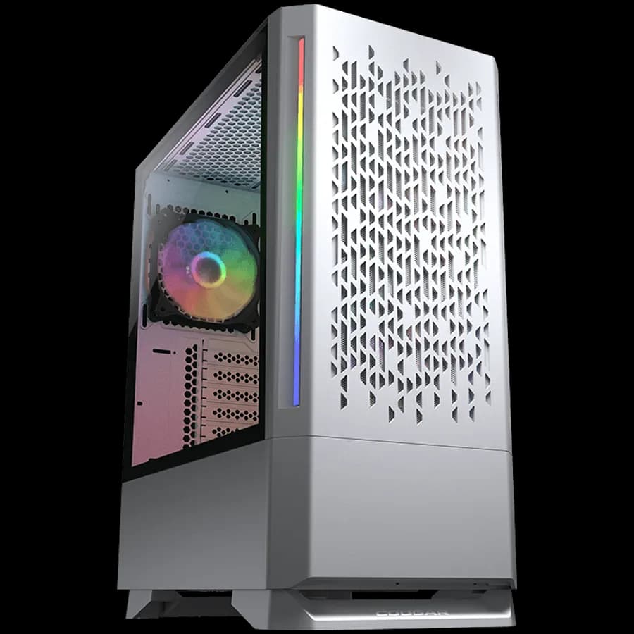 Cougar Obudowa MX430 Air RGB, Midi Tower, 3x ARGB, Biała, zdjęcie 1 z 5