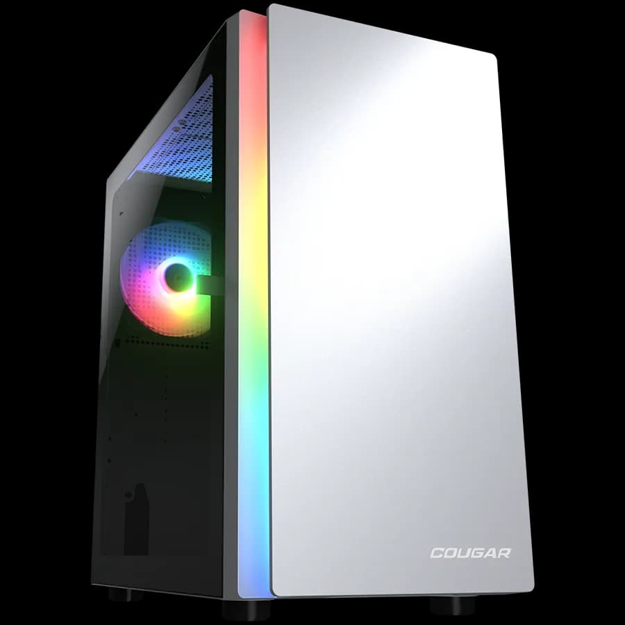Cougar Obudowa Purity RGB, Mini Tower, 1x ARGB, Biała, zdjęcie 1 z 9