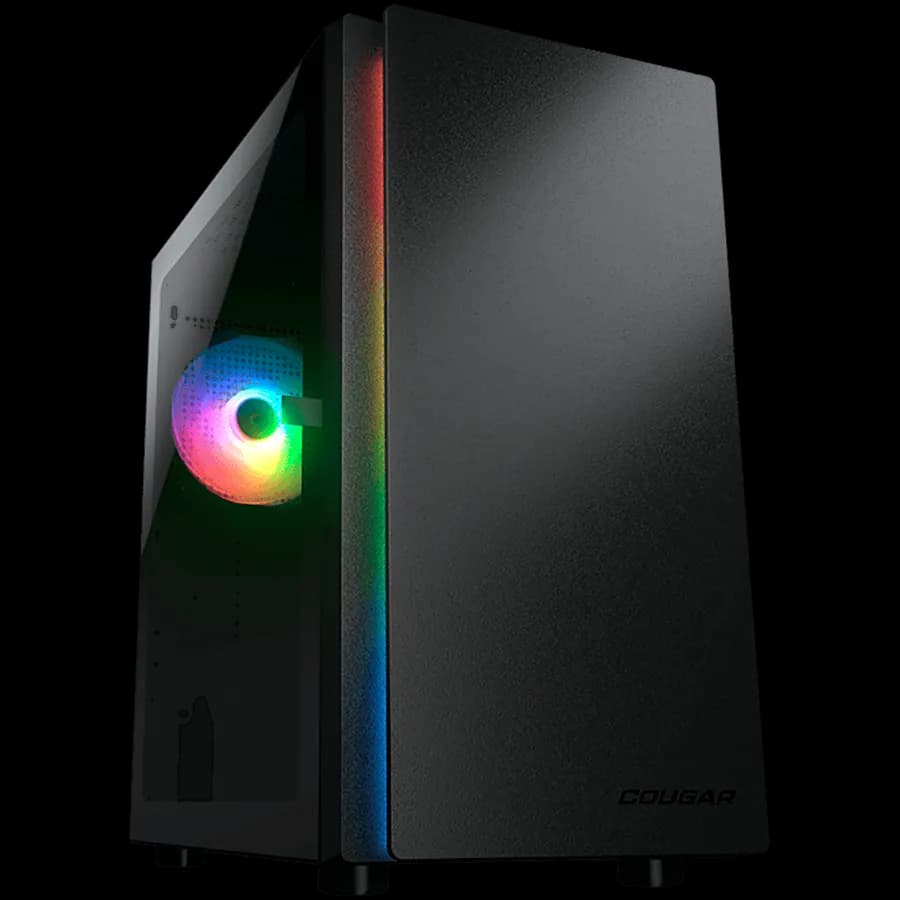 Cougar Obudowa Purity RGB, Mini Tower, 1x ARGB, Czarna, zdjęcie 1 z 5