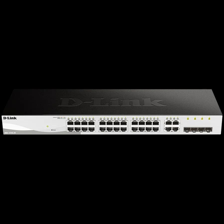 D-Link 24 10/100/1000 Base-T port with 4 x 1000Base-T, SFP ports