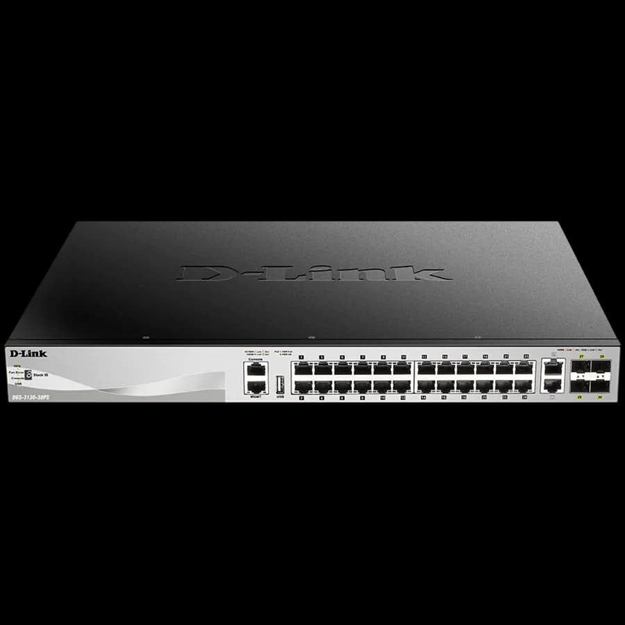 D-Link 24 SFP ports Layer 3 Stackable Managed Gigabit Switch