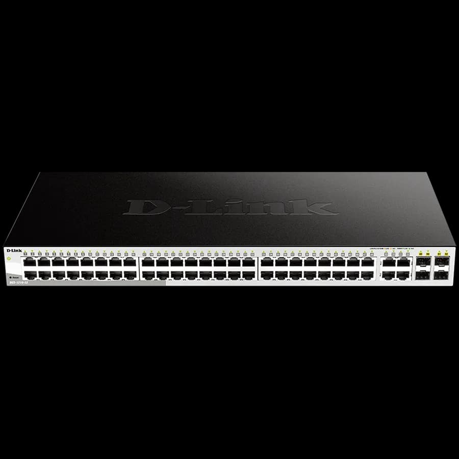 D-Link 48 10/100/1000 Base-T port with 4 x 1000Base-T, SFP ports