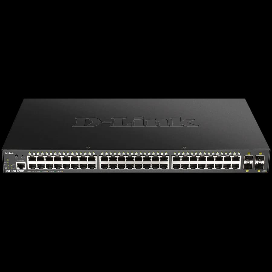 D-Link 48-port Gigabit Smart Managed Switch with 4x 10G SFP+ ports, 370Watts