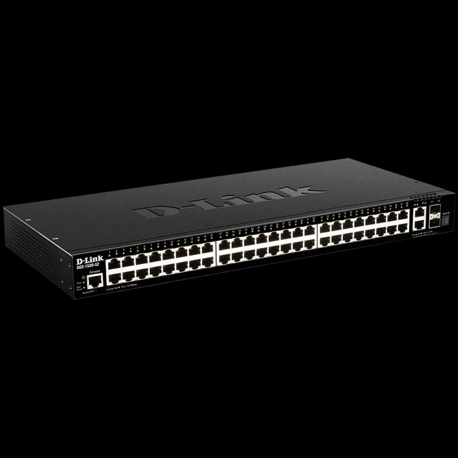 D-Link 48 ports GE + 2 10GE ports + 2 SFP+ Smart Managed Switch