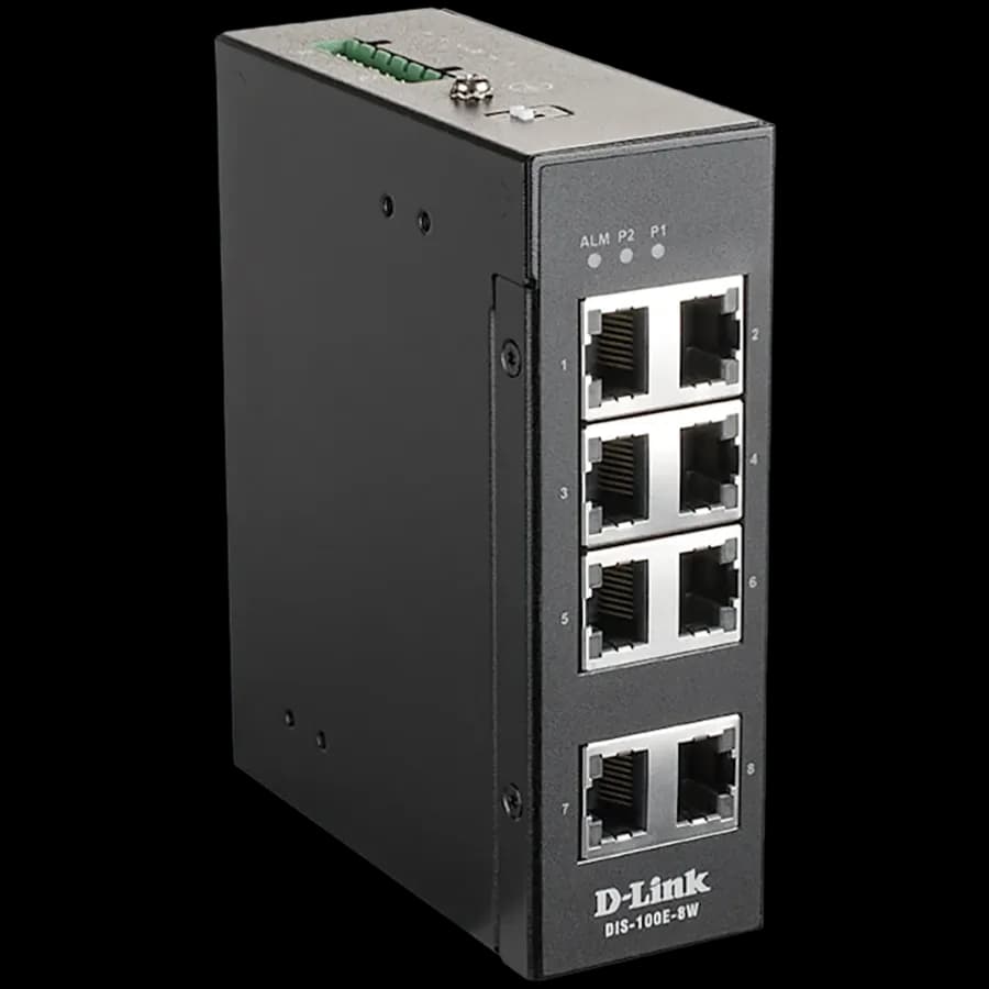 D-Link 8 Port Unmanaged Switch with 8 x 10/100 BaseT(X) ports