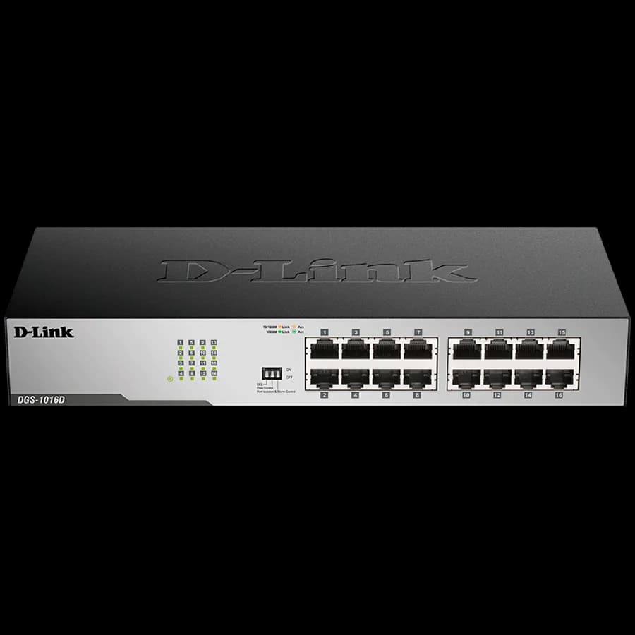 D-Link Switch 16 x 1000/100/10Mbps, Niezarządzalny, zdjęcie 1 z 3