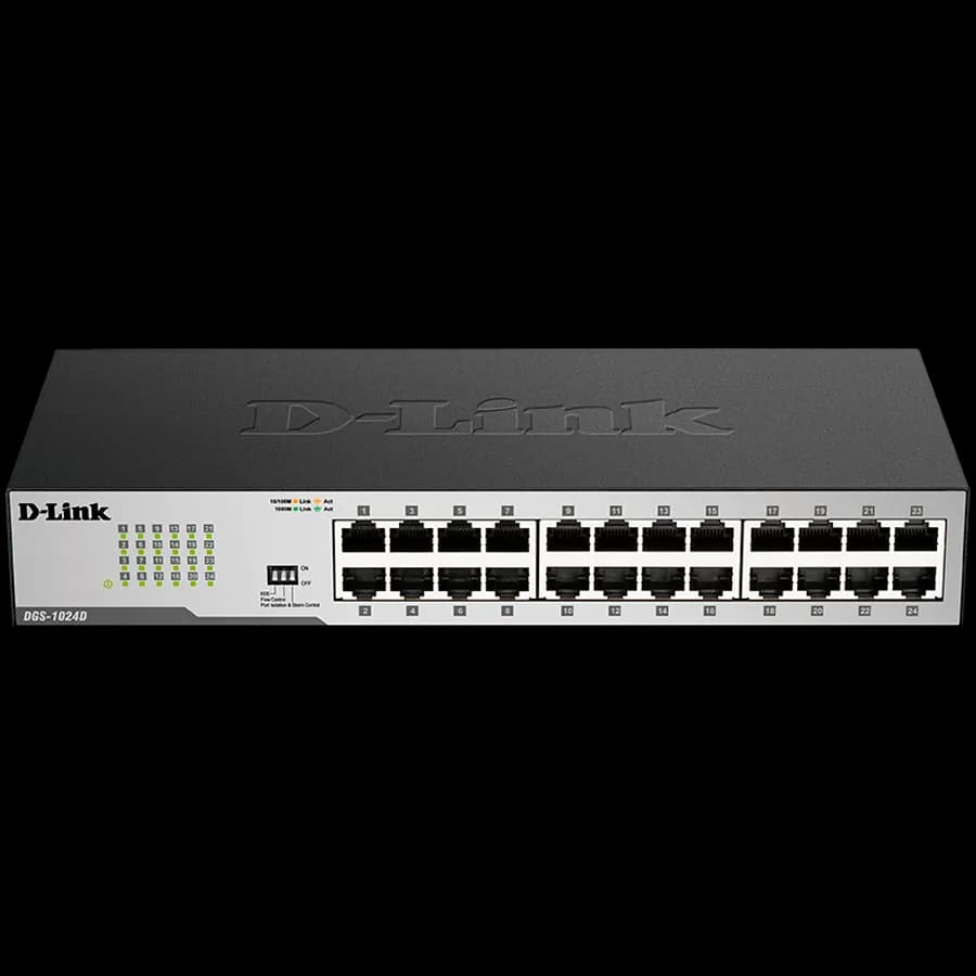 D-Link Switch 24 x 1000/100/10Mbps, Niezarządzalny, zdjęcie 1 z 3