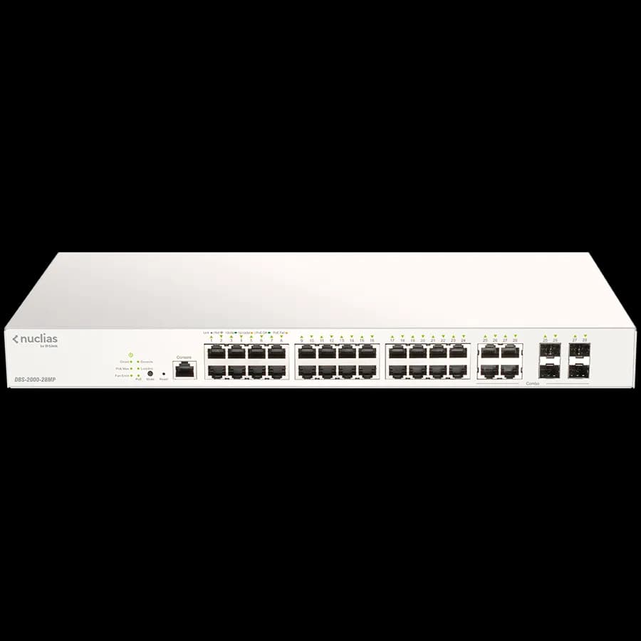D-Link Switch 28 Port Gigabit PoE+ Nuclias Smart Managed, 370W (With 1 Year License)