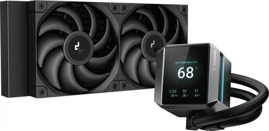 Deepcool Chłodzenie wodne Mystique LCD 240mm (R-LX550-BKDSNC-G-1), zdjęcie 1 z 4