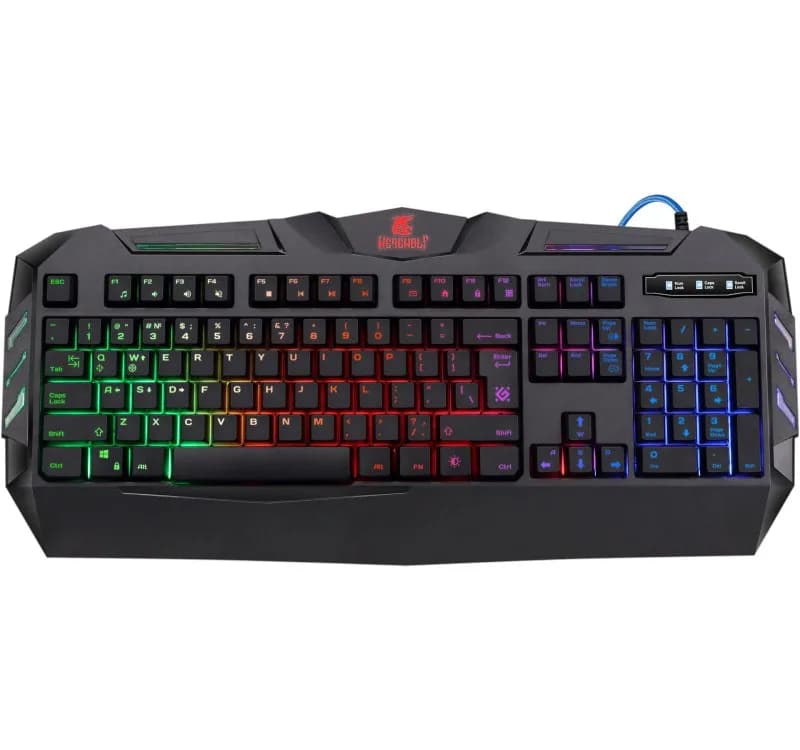 Defender KLAWIATURA GAMINGOWA MEMBRANOWA WEREWOLF GK-120DL PODŚWIETLENIE RGB 45124, zdjęcie 1 z 3
