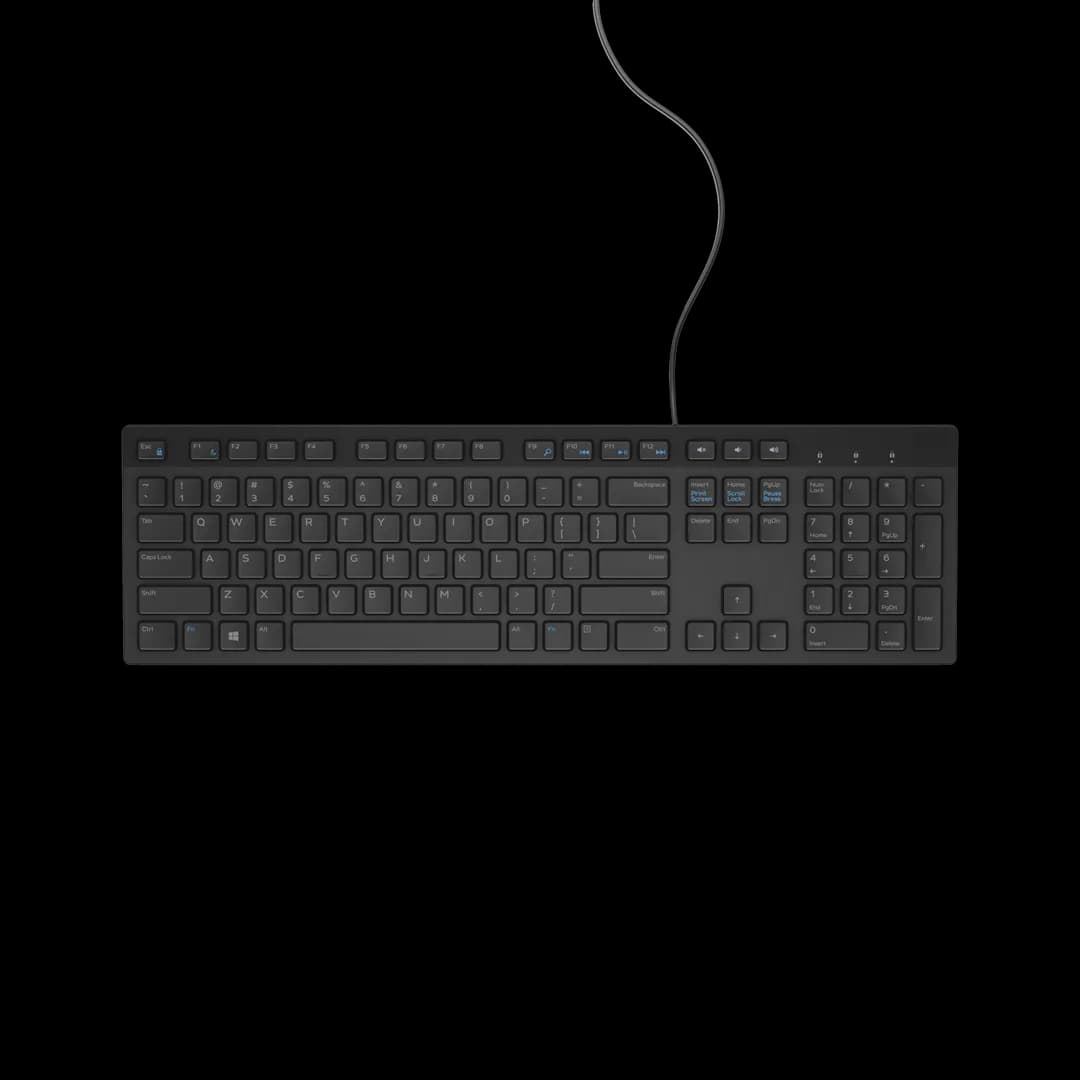 Dell Klawiatura KB216 580-ADHK_1017806533983 (membranowa; USB; (EU), (US); kolor czarny), zdjęcie 1 z 5