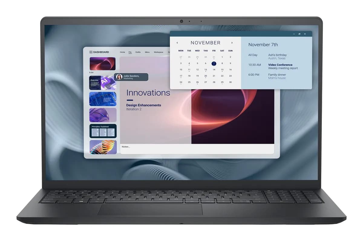 Dell Pro 15 Essential PV15250 Core 3 100U 15.6"FHD 120Hz 250nits AG 8GB DDR5 4400 SSD512 Intel, zdjęcie 1 z 8