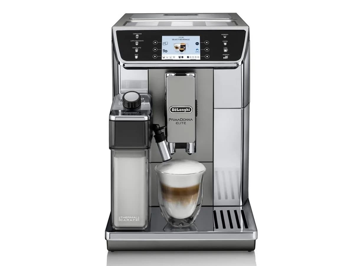 Delonghi Ekspres ciśnieniowy PrimaDonna Elite ECAM 650.55.MS (1450W; kolor srebrny), zdjęcie 1 z 3