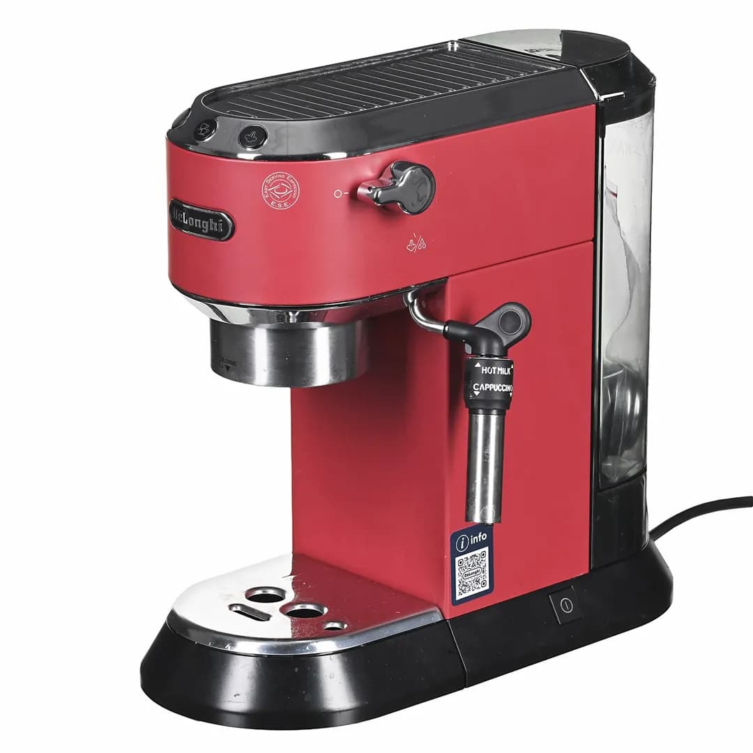 Delonghi Ekspres kolbowy Dedica Style EC 685.R (1300W; kolor czerwony) (WYPRZEDAŻ), zdjęcie 1 z 10