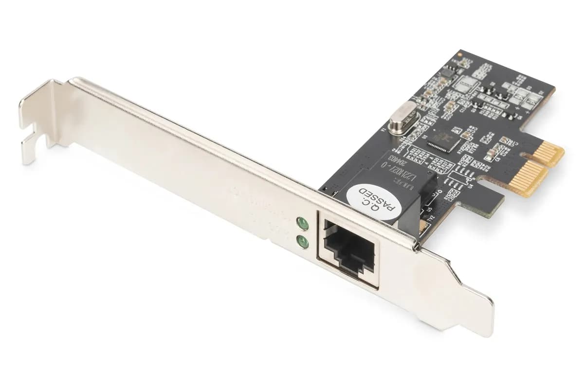 Digitus KARTA SIECIOWA PRZEWODOWA PCI EXPRESS 1X RJ45 2.5 GIGABIT ETHERNET 2500MBPS DN-10135, zdjęcie 1 z 7