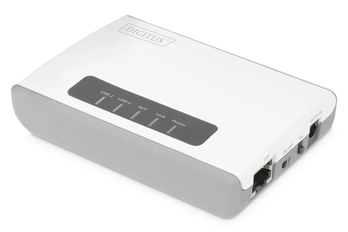 Digitus SERWER SIECIOWY WIELOFUNKCYJNY, BEZPRZEWODOWY 2-PORTOWY, USB 2.0, 300MBPS DN-13024, zdjęcie 1 z 6