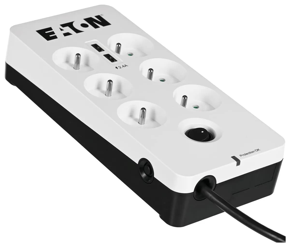 Eaton Listwa przeciwprzepięciowa PB6UF (6 x UTE; 10 A; kolor biały), zdjęcie 1 z 8